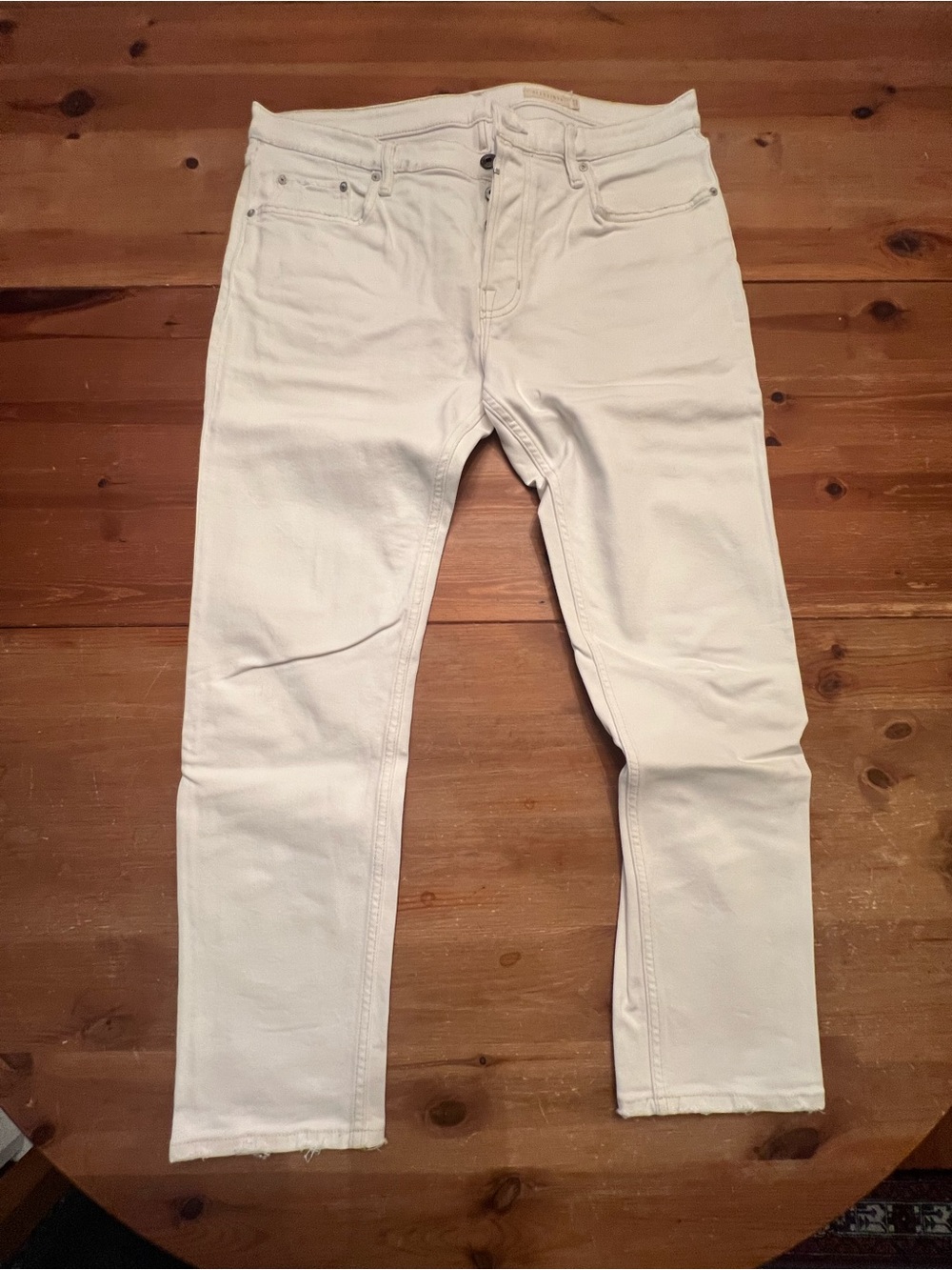 Men's All Saints Dean White Slim Fit Jeans size 34